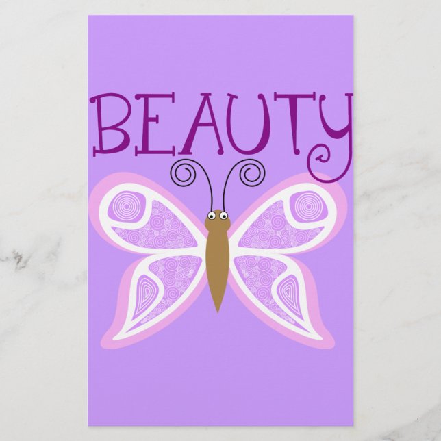 Butterfly Beauty Scrapbook Paper (Front)