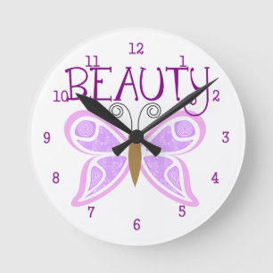 Butterfly Beauty Wall Clock