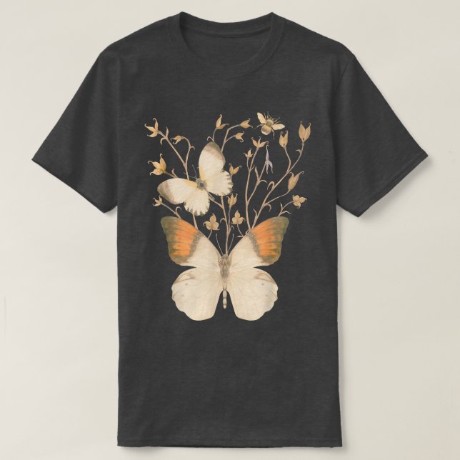Butterfly Bee Fairy Grunge Fairycore Esthetic Vin T-Shirt (Design Front)