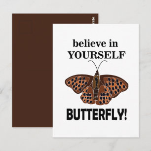 Butterfly Believe In Yourself  Postcard