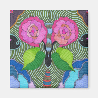 Butterfly--Big Rose Eyes Magnet