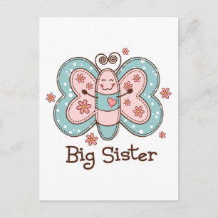 Butterfly Big Sister Postcard