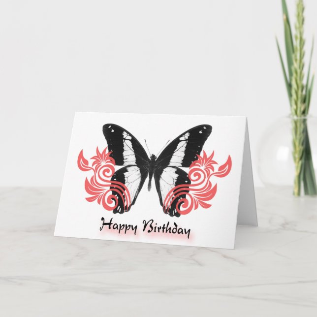 butterfly birthday card (Front)