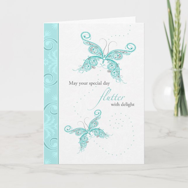 Butterfly Birthday Card (Front)