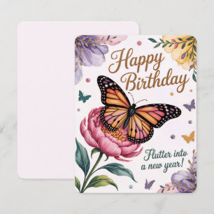 Butterfly Birthday Card