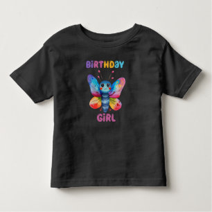 Butterfly Birthday Girl Toddler T-Shirt