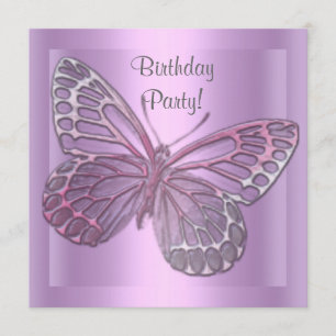 BUTTERFLY BIRTHDAY INVITATION
