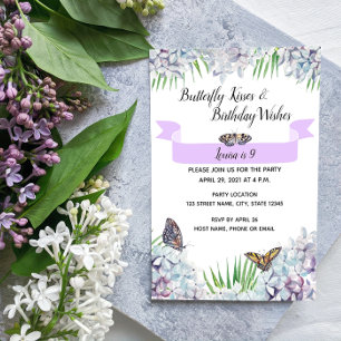 Butterfly Birthday Invitation