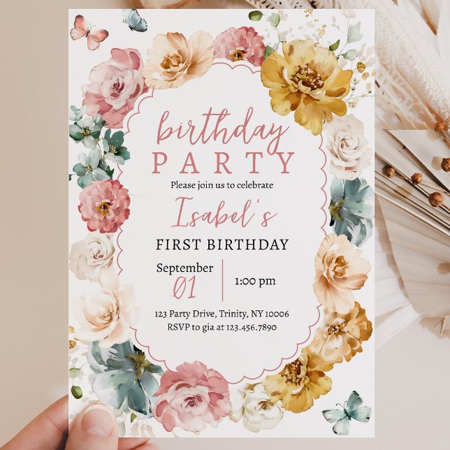 Butterfly Birthday Invitation (Creator Uploaded)