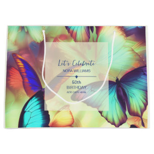 Butterfly Birthday Large Gift Bag