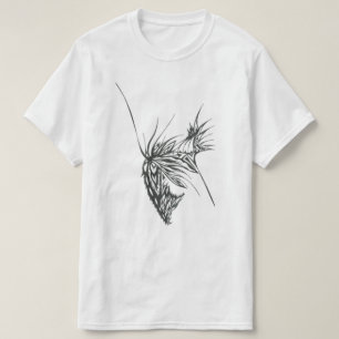 Butterfly Black White Abstract Tribal Tattoo Art T-Shirt