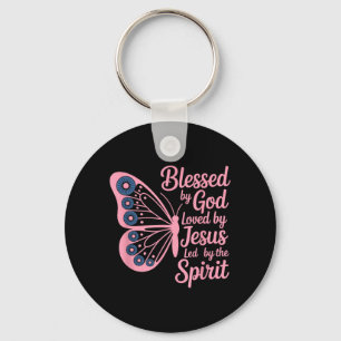 Butterfly Blessed Key Ring