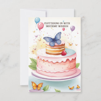 Butterfly Bliss Birthday Card