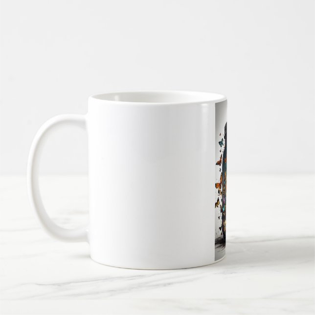Butterfly Bliss Ceramic Mug" Coffee Mug (Left)