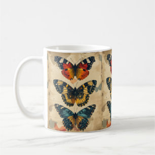 Butterfly Bliss: Vintage Coffee Mug