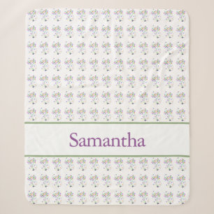 Butterfly Blooms 60 x 80 Sherpa Blanket