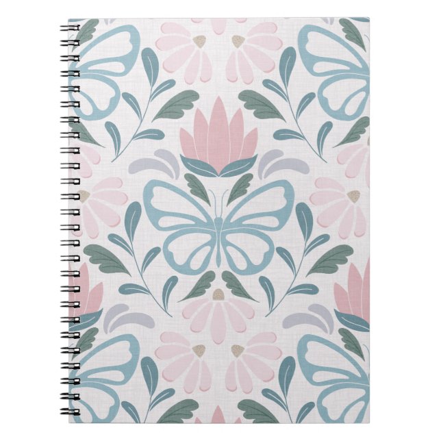 Butterfly Blooms (Large Scale) Notebook (Front)