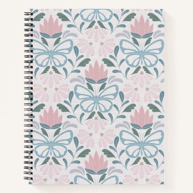 Butterfly Blooms (Medium Scale) Notebook (Front)