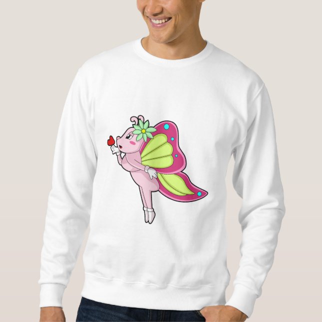Butterfly Blossom Heart Sweatshirt (Front)