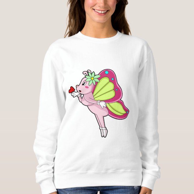 Butterfly Blossom Heart Sweatshirt (Front)