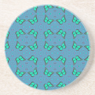 BUTTERFLY BLUE  COASTER