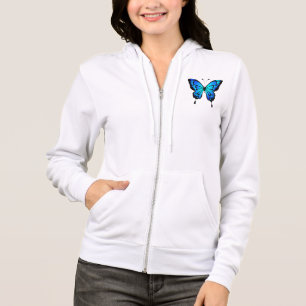Butterfly Blue Insect Illustration-20284 Hoodie