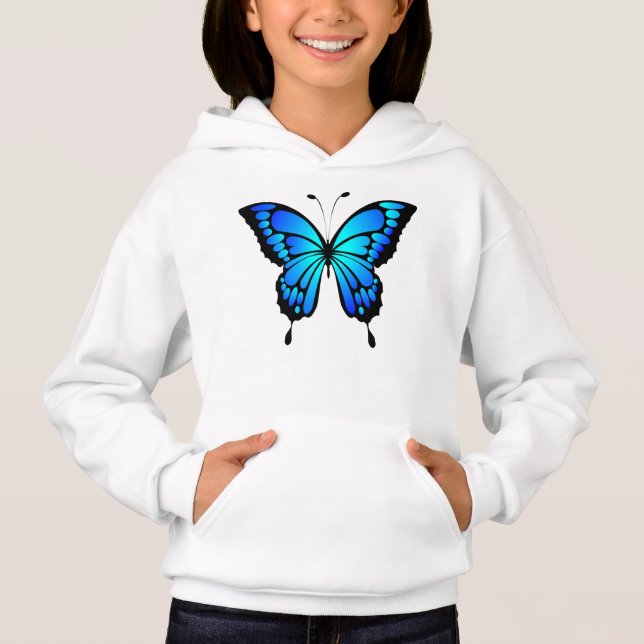 Butterfly Blue Insect Illustration-20284 T-Shirt (Front)