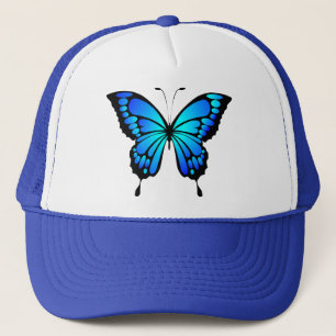 Butterfly Blue Insect Illustration-20284 T-Shirt Trucker Hat
