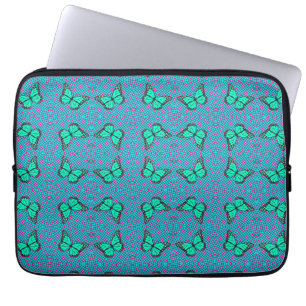 BUTTERFLY BLUE LAPTOP SLEEVE