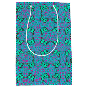 BUTTERFLY BLUE MEDIUM GIFT BAG