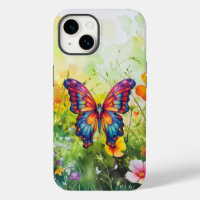 Butterfly Blue Orange Wings