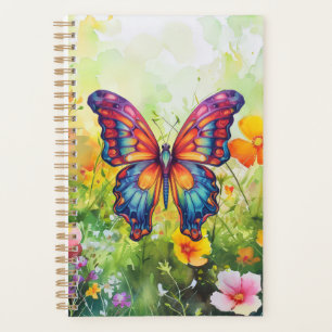 Butterfly Blue Orange Wings Planner