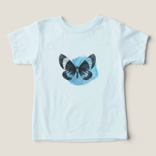 butterfly blue  simple and elegant T-Shirt baby