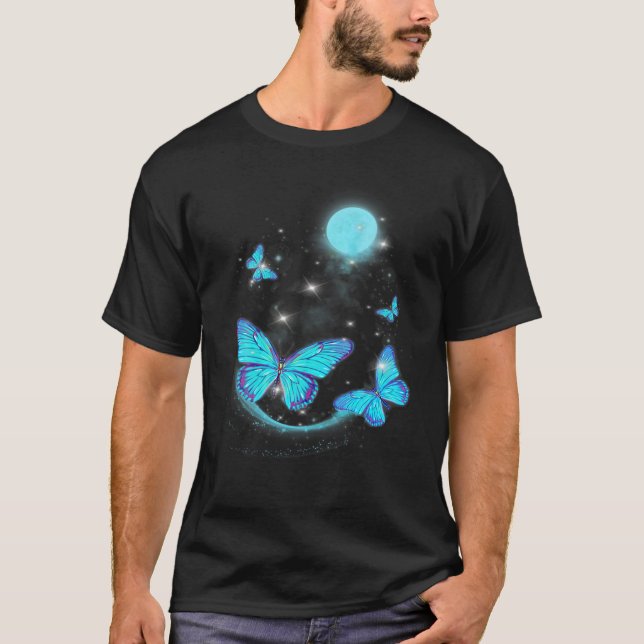 Butterfly Bluemoon Beautiful T-Shirt (Front)