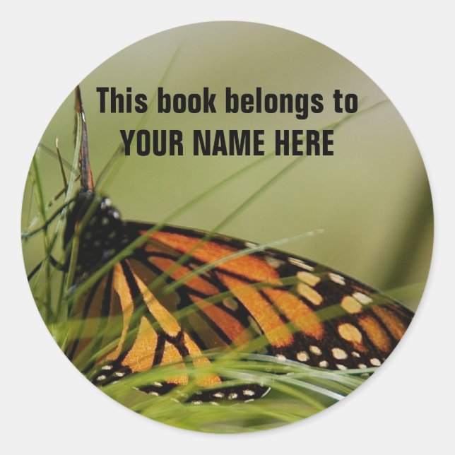 BUTTERFLY Book Sticker (Front)