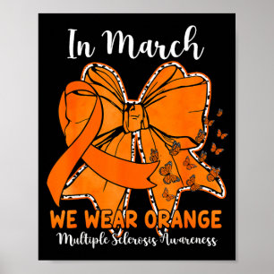 Butterfly bow in march wear orange multiple poster