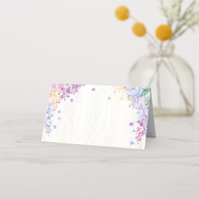 Butterfly Bridal Shower Food Labels or Place Cards (Front)