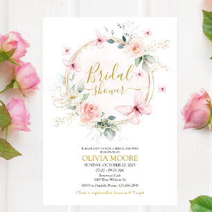 Butterfly Bridal Shower invitation