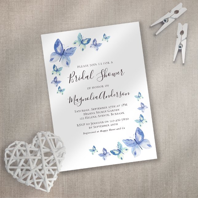 Butterfly Bridal Shower Invitation (Creator Uploaded)
