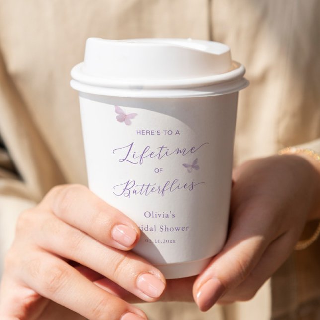 Butterfly Bridal Shower  Paper Cups (Creator Uploaded)