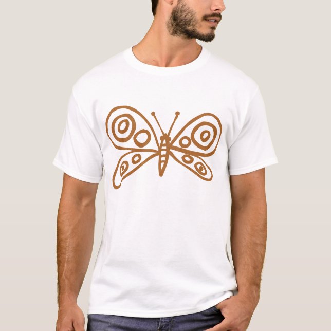 Butterfly - Brown T-Shirt (Front)