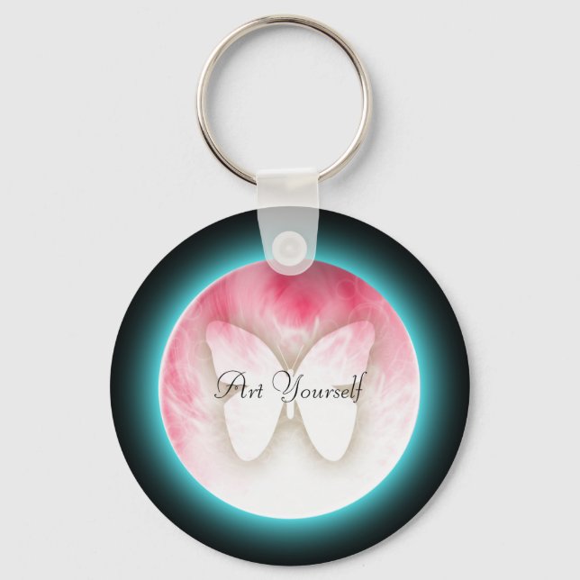 Butterfly Bubbles Key Ring (Front)