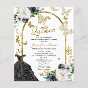 Butterfly Budget Spanish Quinceanera Invitations