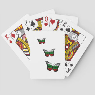 Butterfly Bulgarian Flag Playing Cards