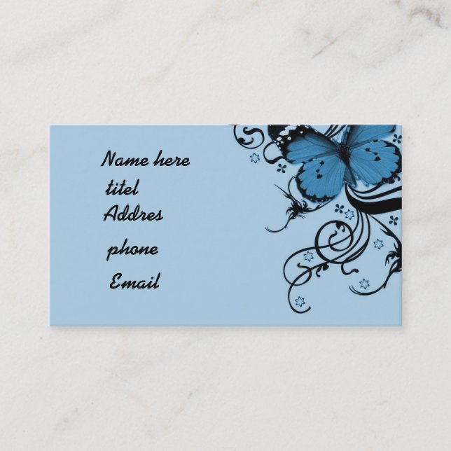 Butterfly Business Card (Front)