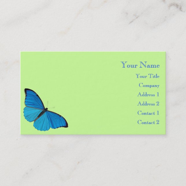 Butterfly Business Card (Front)