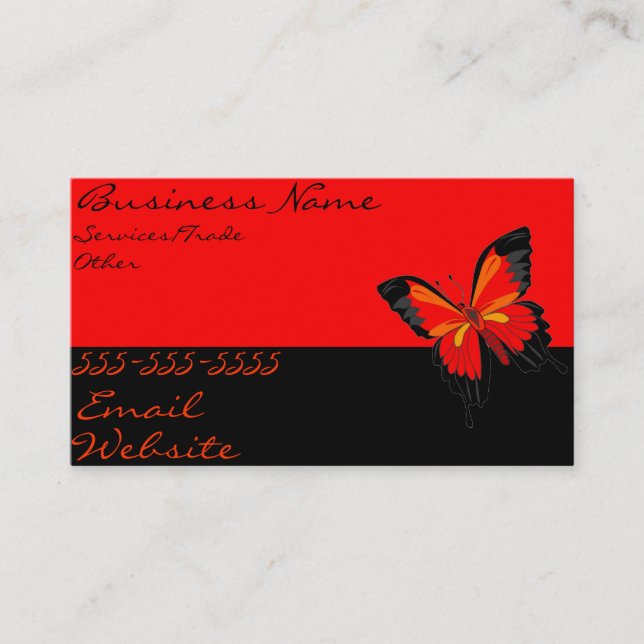 Butterfly business card (Front)