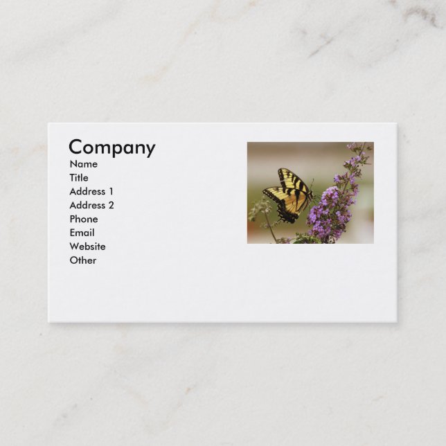 Butterfly Business Card (Front)