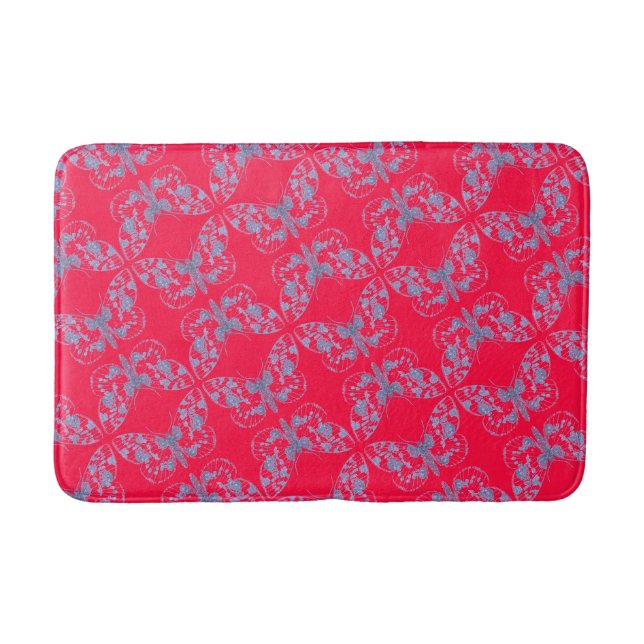 Butterfly Butterfly Butterflys Butterfly Bath Mat (Front)