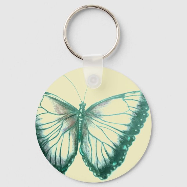 Butterfly Button Keychain (Front)